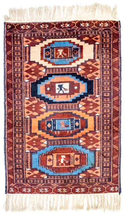 Afghaans tapijt 46x69cm - Oosters Tapijt