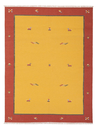 Moderne kilim Tapijt - Wollen tapijt