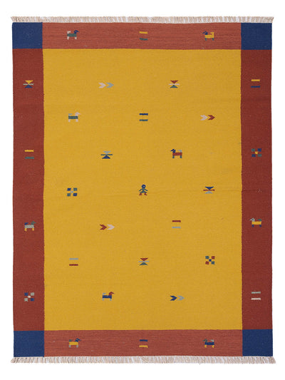 Moderne kilim Tapijt - Wollen tapijt