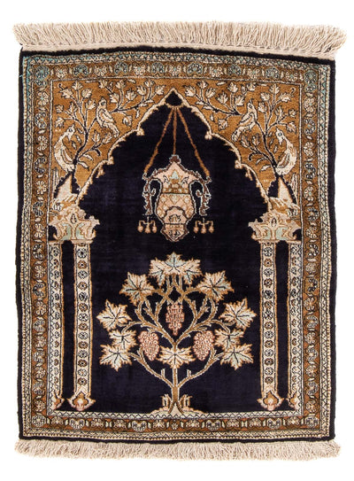 Qom zijde Tapijt 57x72cm - Perzisch tapijt