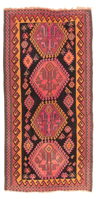 Antiek kilim 160x330cm - meerkleurig