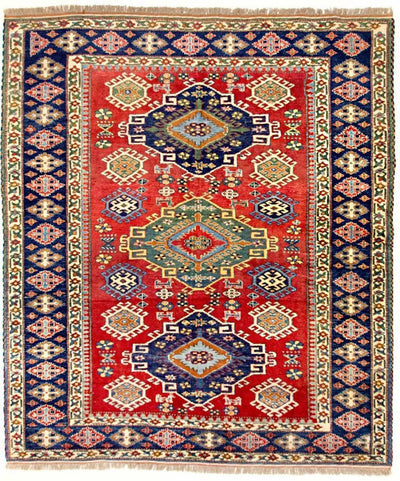 Kazak Tapijt 193x217cm - Oosters Tapijt