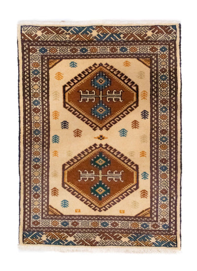 Turkaman tapijt 63x88cm - Perzisch tapijt
