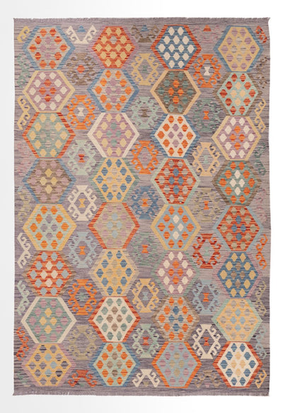 Kilim Maimana Tapijt 205x296cm - Wollen tapijt