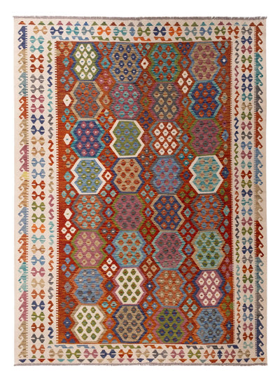 Kilim Maimana Tapijt 214x292cm - Wollen tapijt