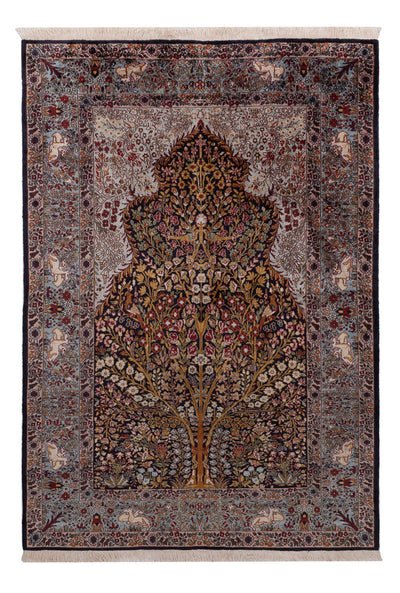 Kasjmir zijde Tapijt 122x185cm - Oosters Tapijt