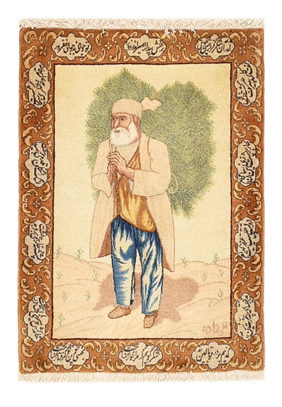 Tabriz - 50 Raj Tapijt 56x73cm - Perzisch tapijt