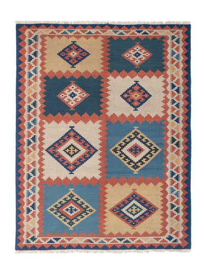 Kilim Fars 161x216cm - meerkleurig
