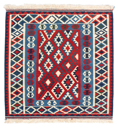 Kilim Fars 103x104cm - donkerrood