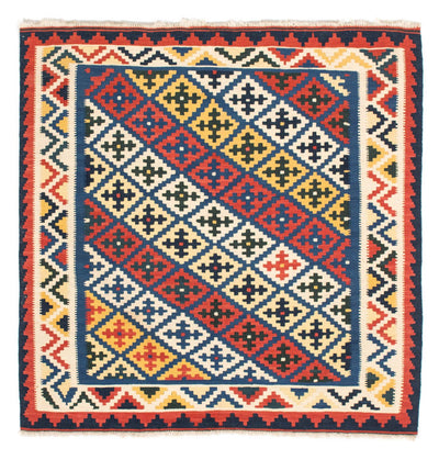 Kilim Fars 102x104cm - blauw
