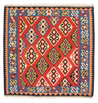 Kilim Fars 104x105cm - donkerrood