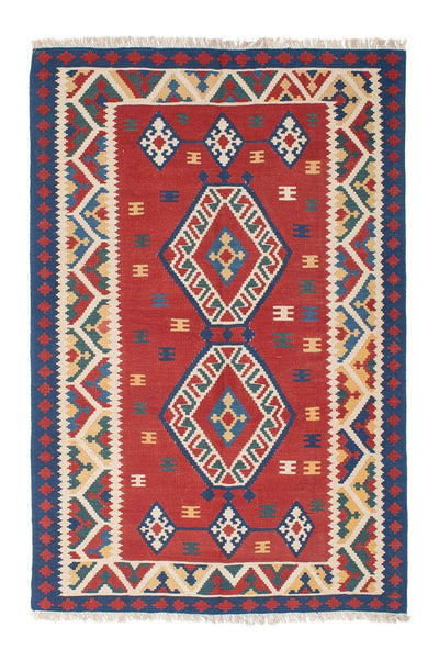 Kilim Fars 146x222cm - donkerrood