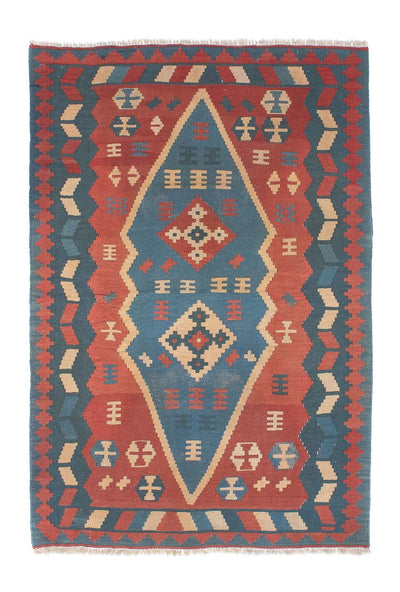 Kilim Fars 114x167cm - blauw