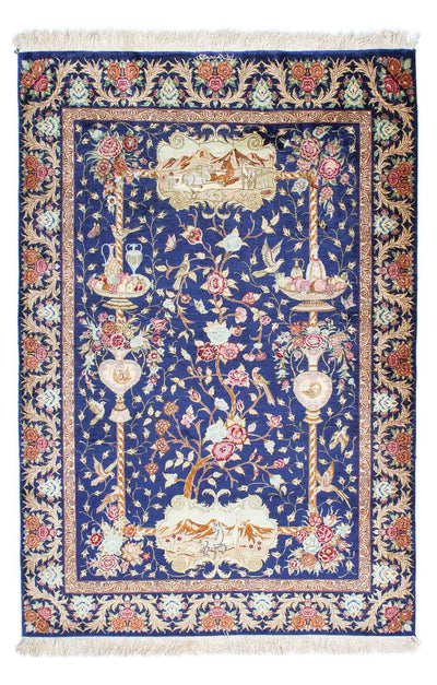 Qom Tapijt 100x147cm - Perzisch tapijt