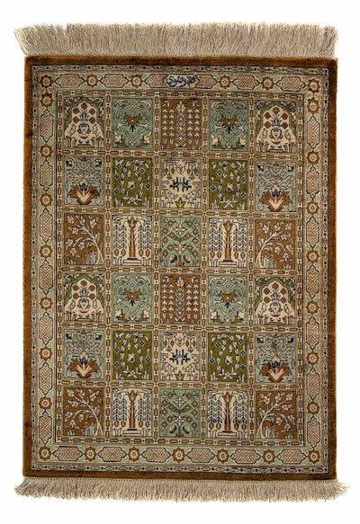 Qom Tapijt 54x72cm - Perzisch tapijt
