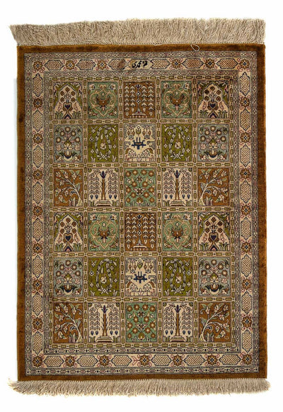 Qom Tapijt 54x73cm - Perzisch tapijt