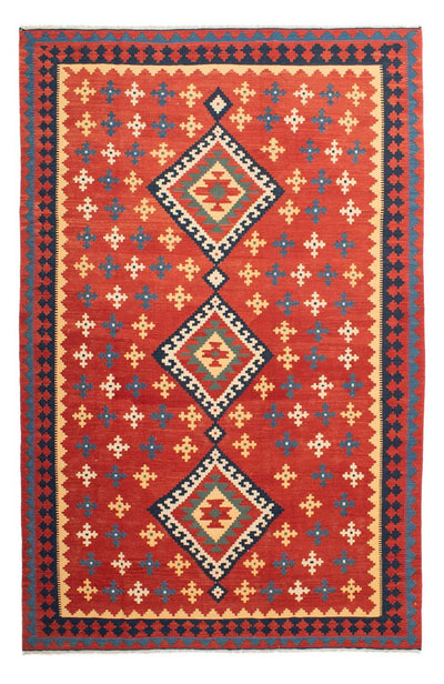 Kilim Fars Tapijt 200x307cm - roest