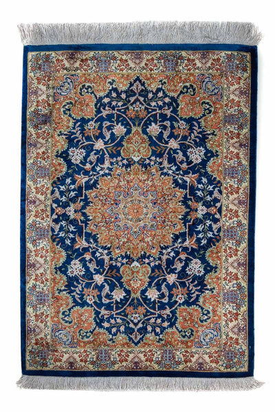 Qom Tapijt 55x78cm - Perzisch tapijt