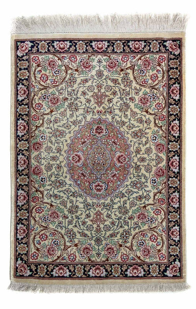 Qom Tapijt 55x77cm - Perzisch tapijt