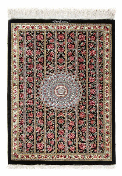 Qom Tapijt 57x78cm - Perzisch tapijt