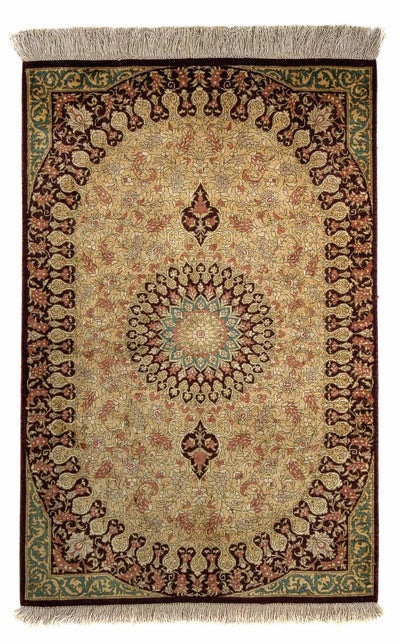 Qom Tapijt 59x90cm - Perzisch tapijt