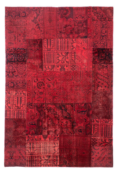Patchwork tapijt 196x296cm - Perserteppich Wollteppich