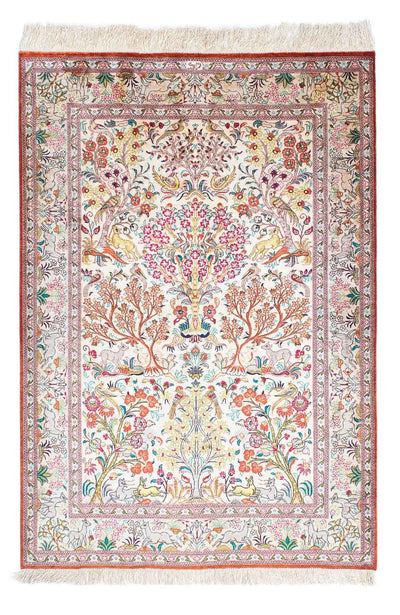 Qom Tapijt 100x148cm - Perzisch tapijt