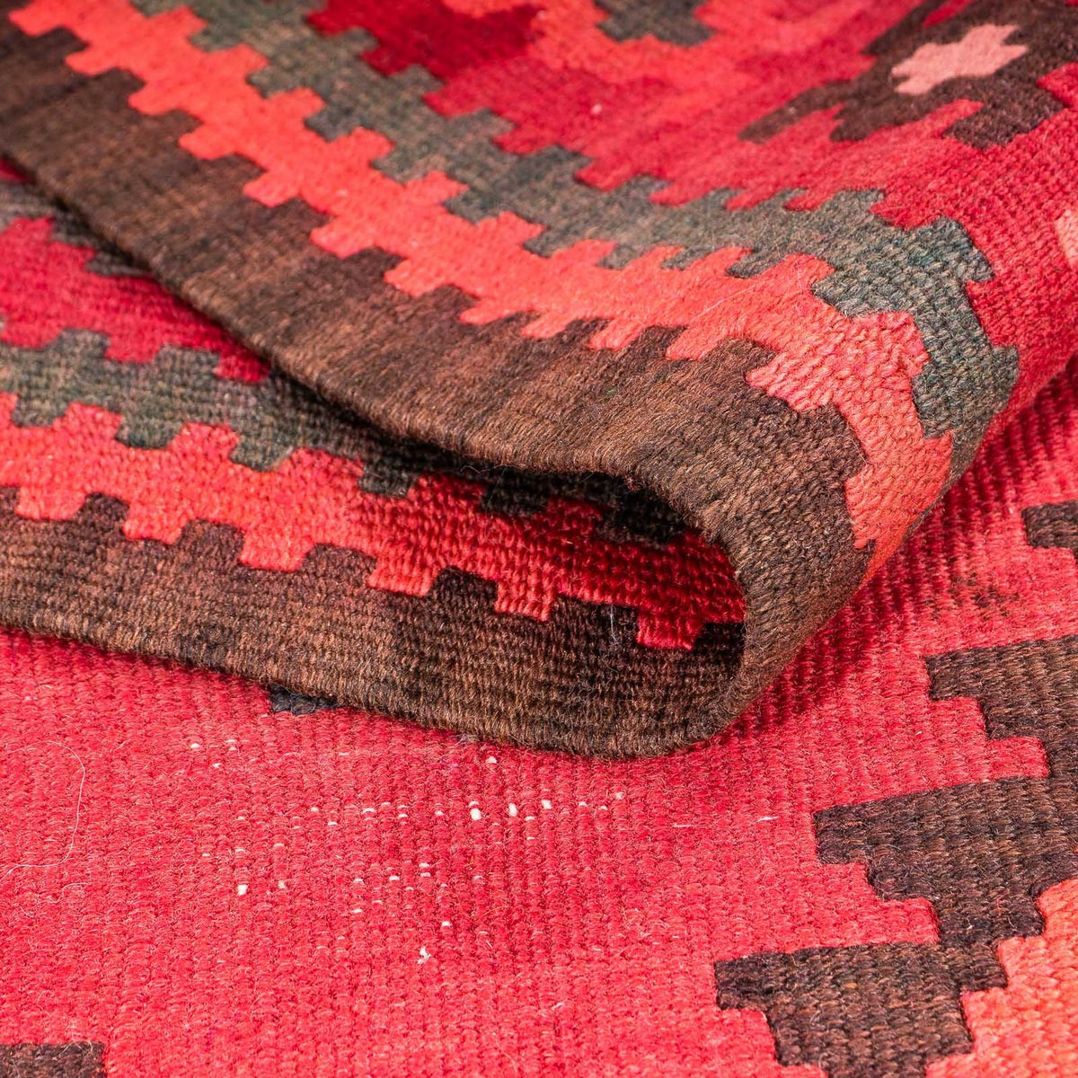 Loper Kelim tapijt - Oud - 325 x 118 cm - veelkleurig