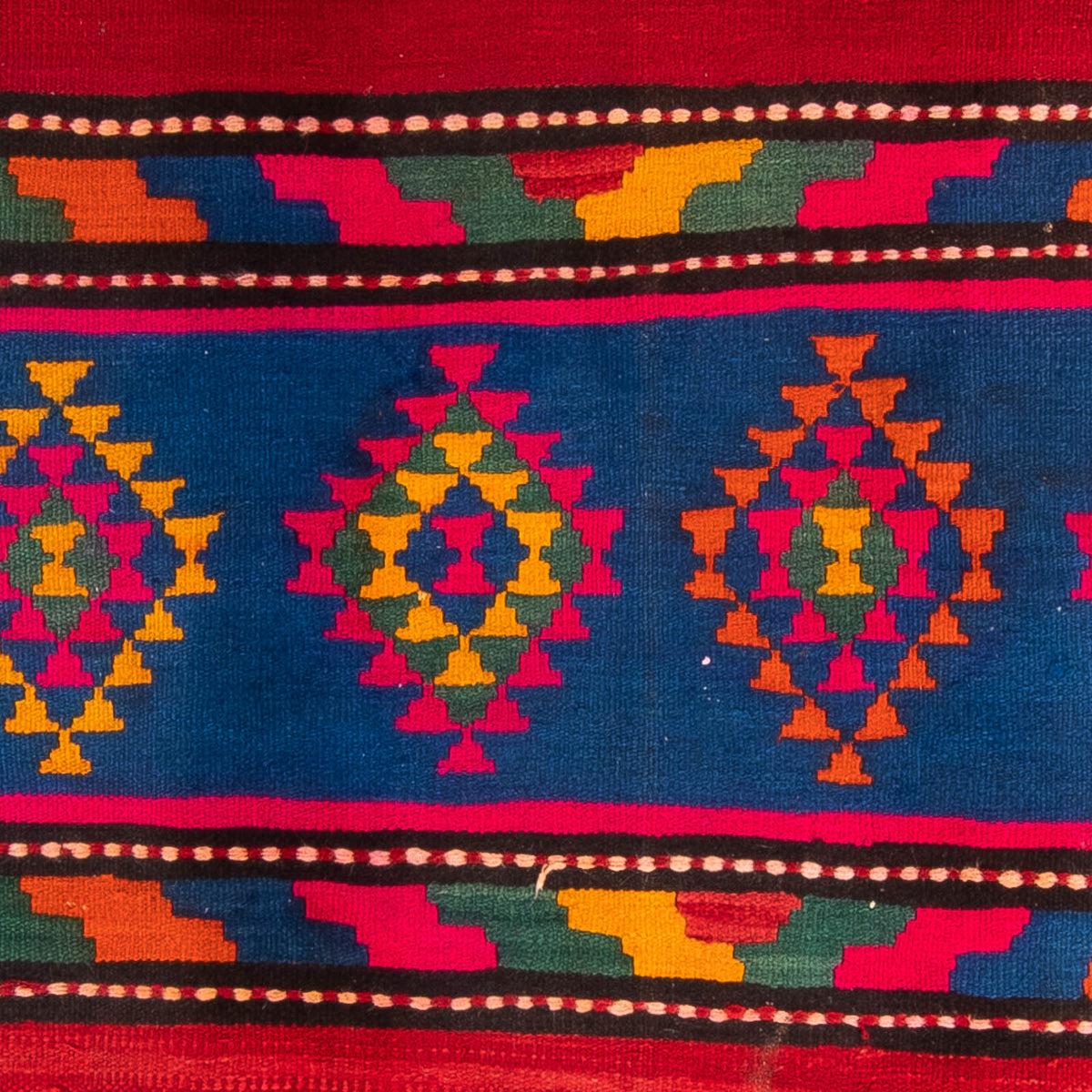 Loper Kelim tapijt - Oud - 360 x 150 cm - veelkleurig