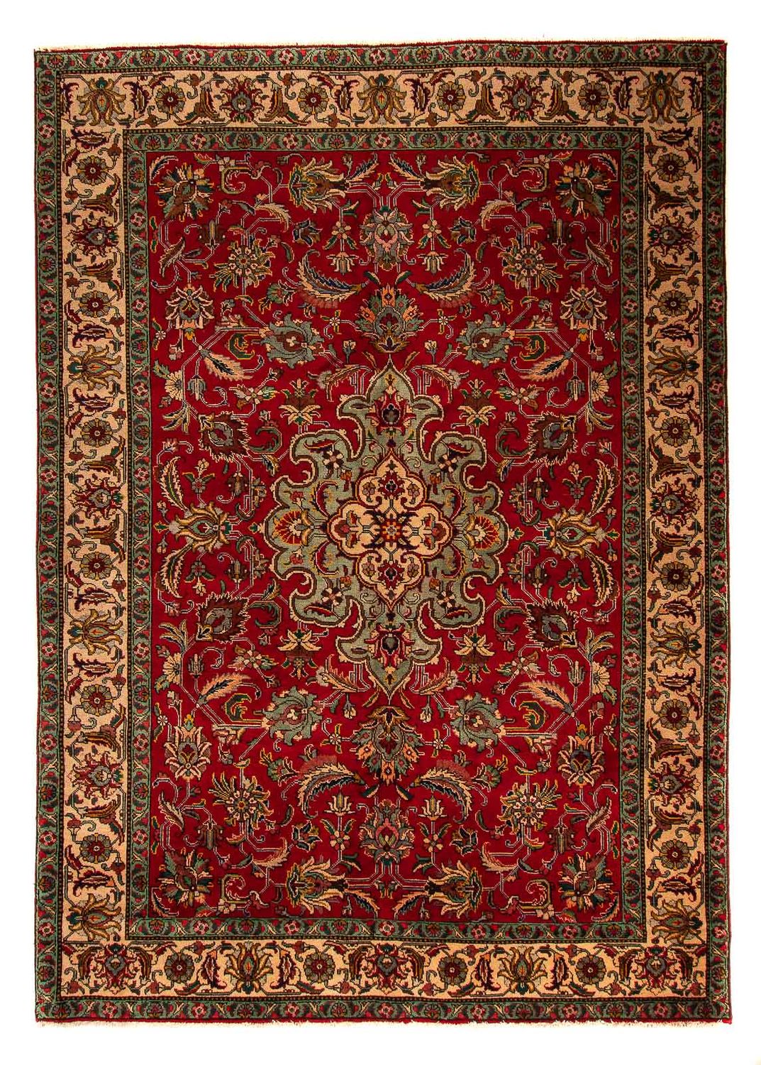 Perzisch tapijt - Tabriz - 300 x 203 cm - donkerrood