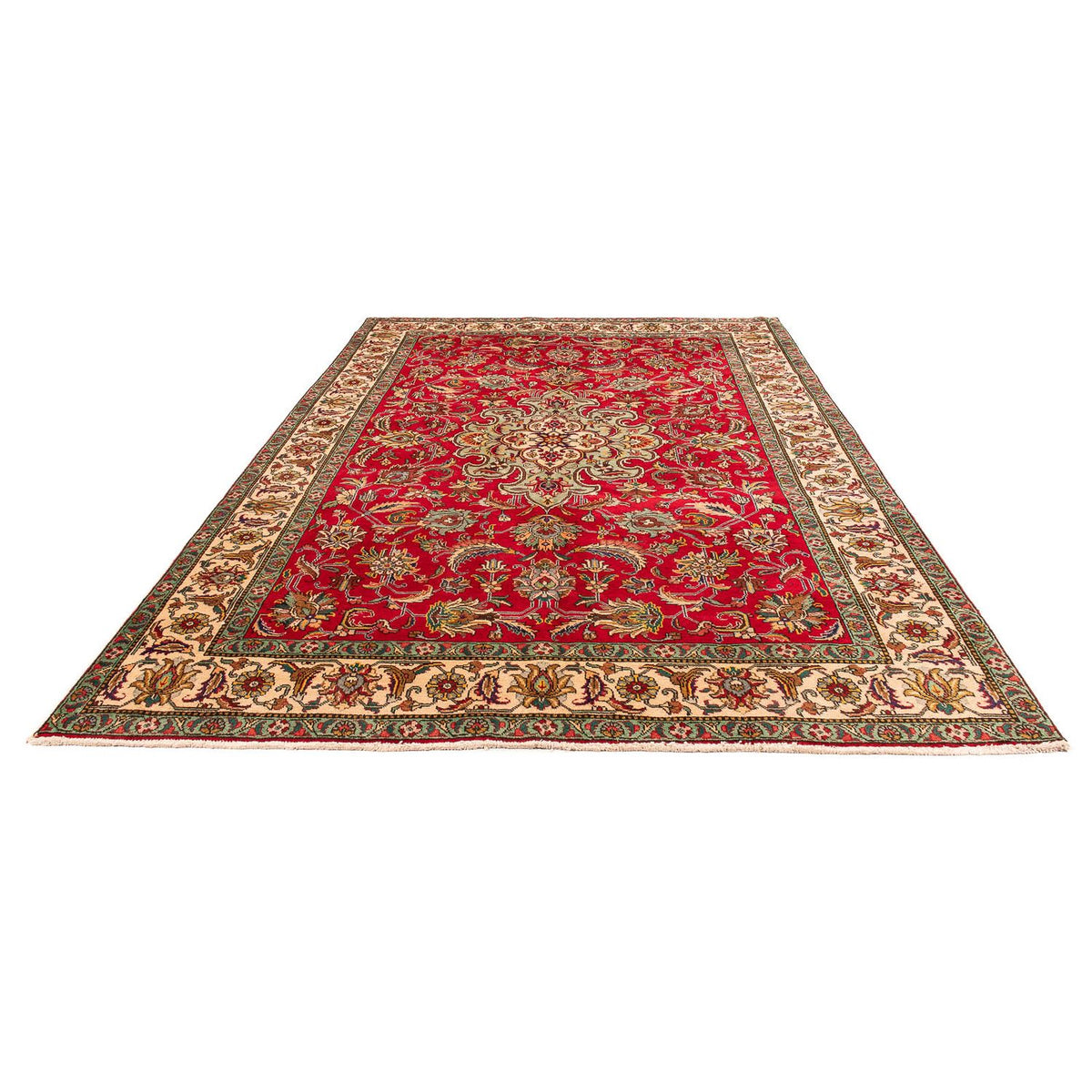 Perzisch tapijt - Tabriz - 300 x 203 cm - donkerrood