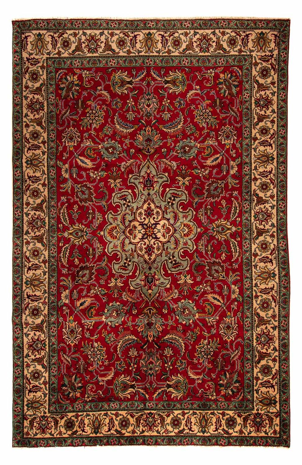 Perzisch tapijt - Tabriz - 305 x 200 cm - donkerrood