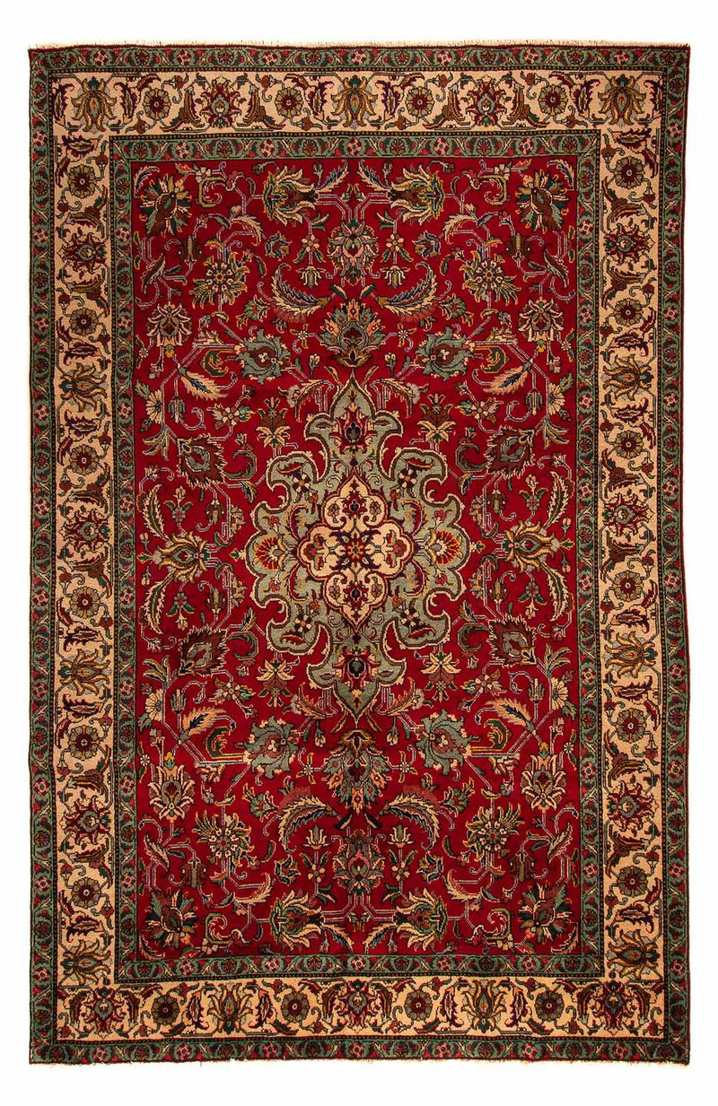 Perzisch tapijt - Tabriz - 305 x 200 cm - donkerrood