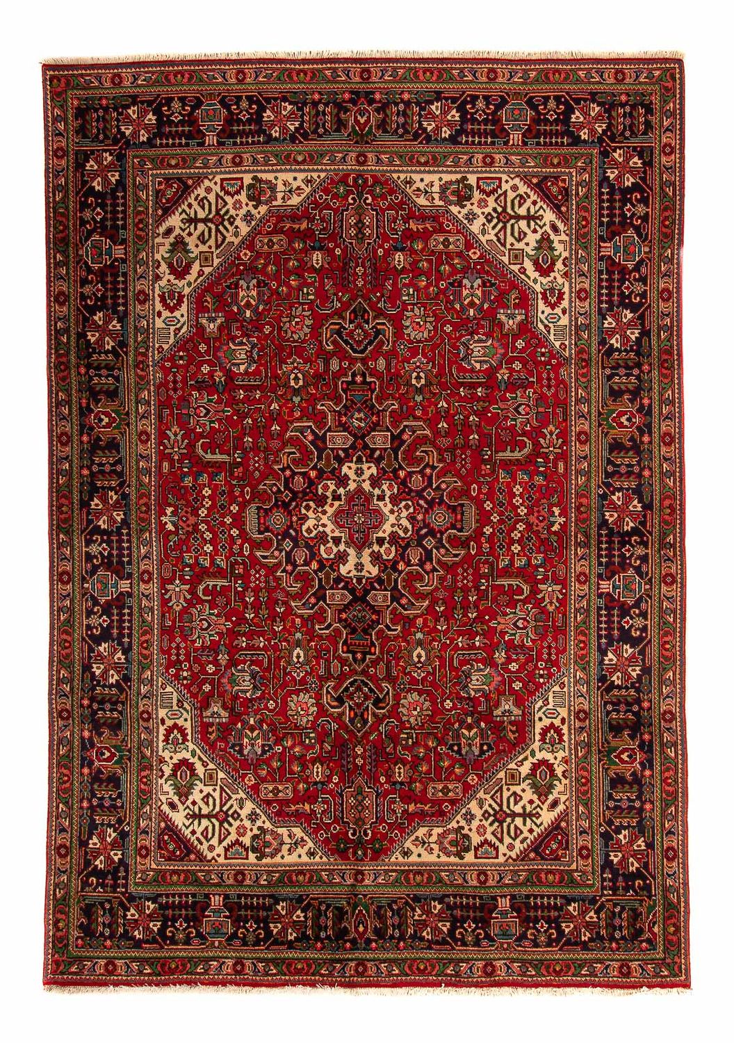 Perzisch tapijt - Tabriz - 295 x 195 cm - donkerrood