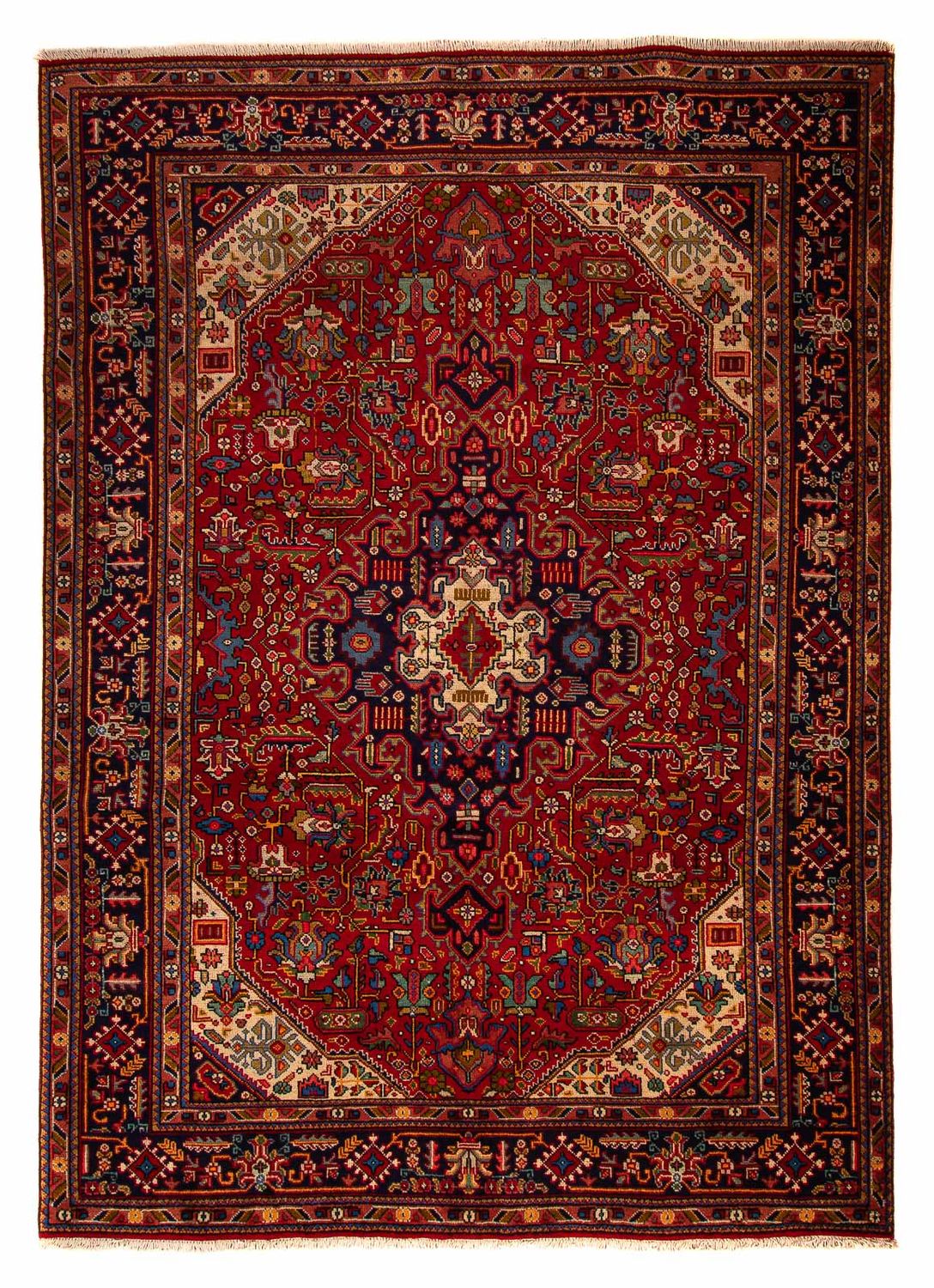 Perzisch tapijt - Tabriz - 290 x 200 cm - donkerrood