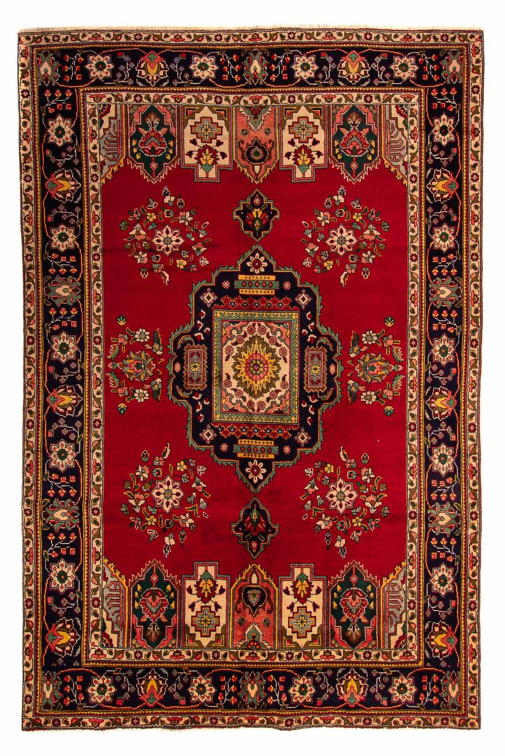 Perzisch tapijt - Tabriz - 297 x 197 cm - donkerrood