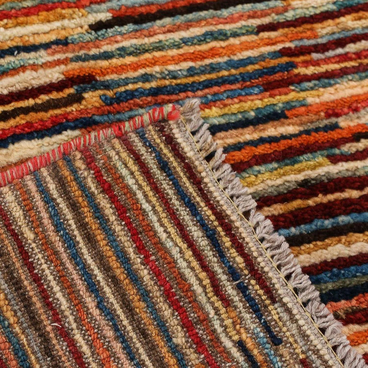 Kelim tapijt - Splash - 122 x 94 cm - veelkleurig