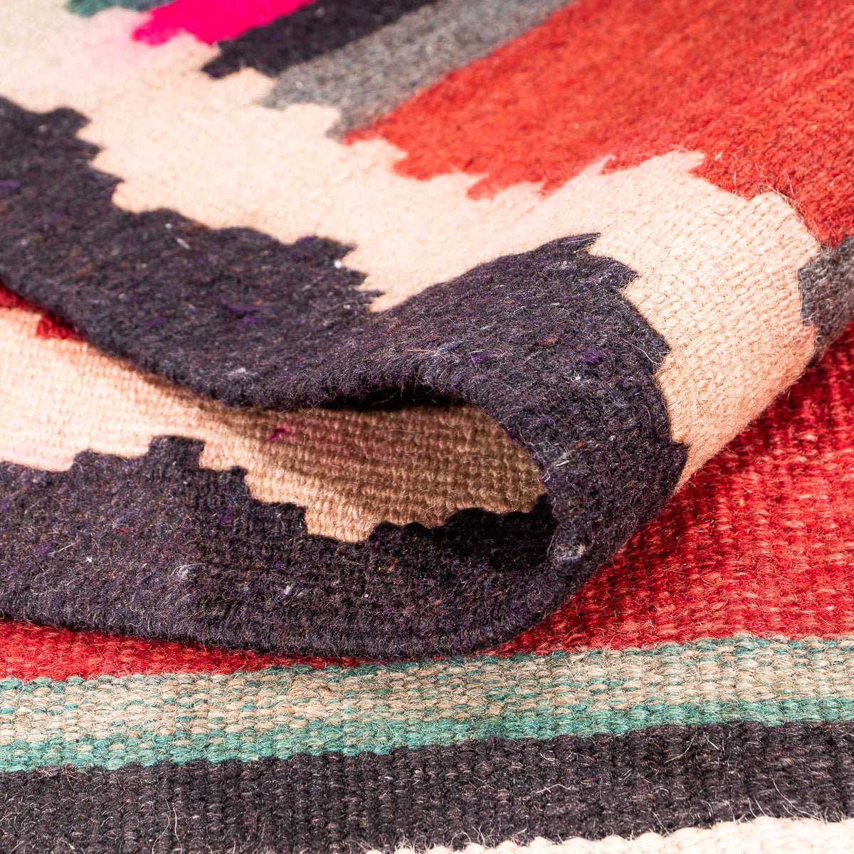 Loper Kelim tapijt - Oud - 370 x 145 cm - veelkleurig