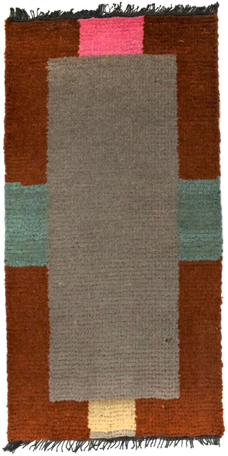 Nepal tapijt - 140 x 70 cm - zilver