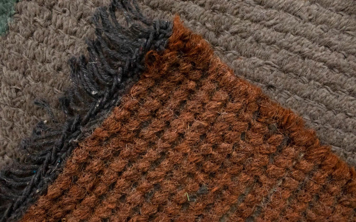 Nepal tapijt - 140 x 70 cm - zilver