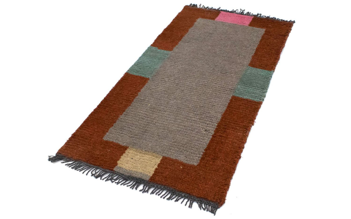 Nepal tapijt - 140 x 70 cm - zilver