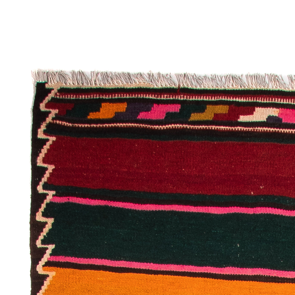Loper Kelim tapijt - Oud - 355 x 150 cm - veelkleurig