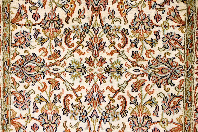 Zijden tapijt - Kashmir Silk - 127 x 74 cm - beige