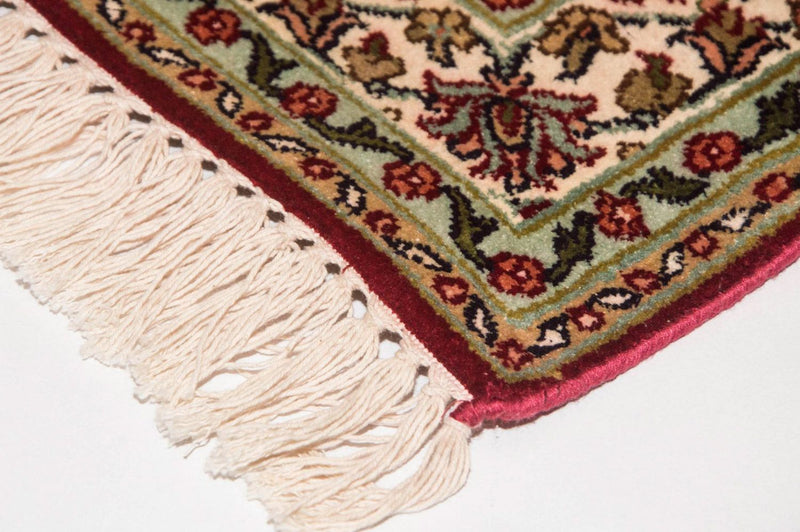 Zijden tapijt - Kashmir Silk - 120 x 80 cm - rood