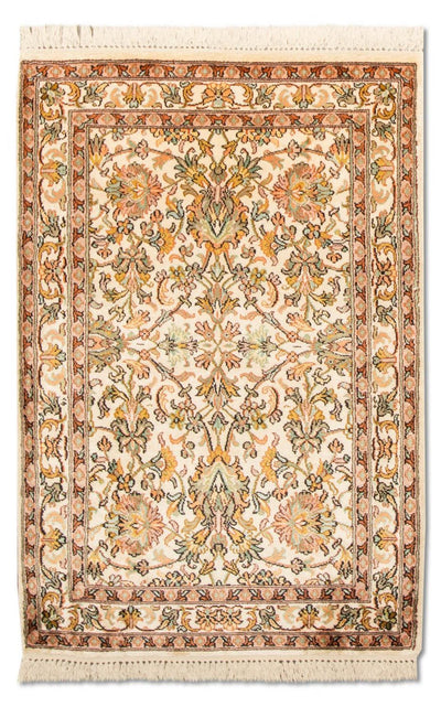 Kasjmir zijde Tapijt 62x95cm - Oosters Tapijt