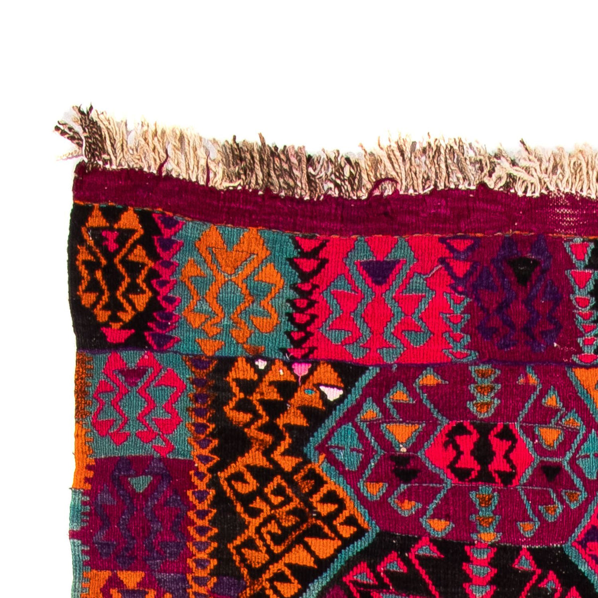 Loper Kelim tapijt - Oud - 310 x 137 cm - veelkleurig