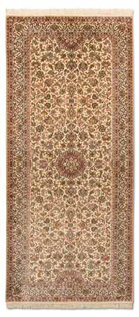 Loper Zijden tapijt - Kashmir Silk - 190 x 77 cm - beige