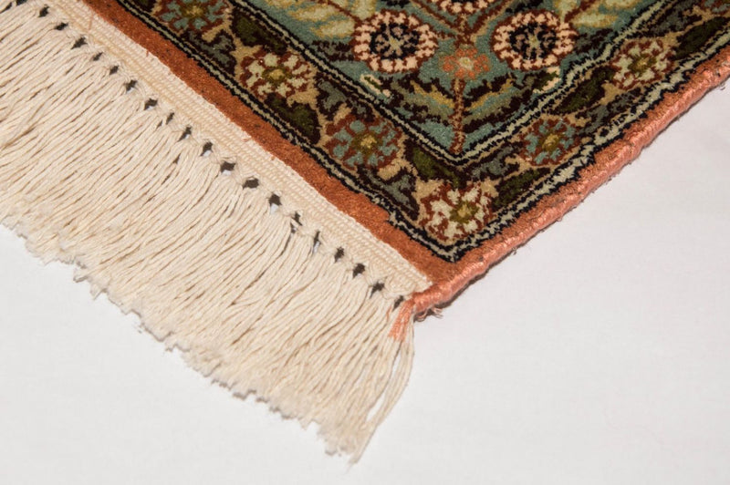 Loper Zijden tapijt - Kashmir Silk - 270 x 75 cm - veelkleurig