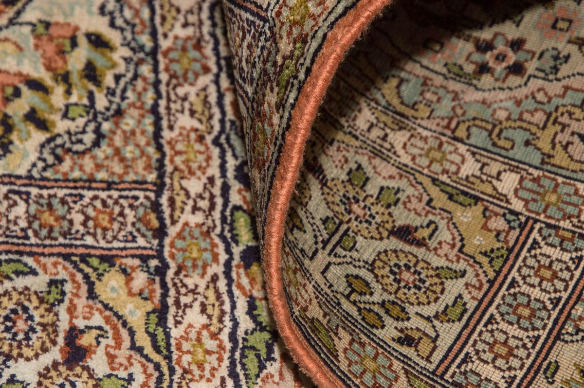 Loper Zijden tapijt - Kashmir Silk - 270 x 75 cm - veelkleurig