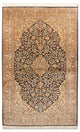 Zijden tapijt - Kashmir Silk - 153 x 93 cm - donkerblauw